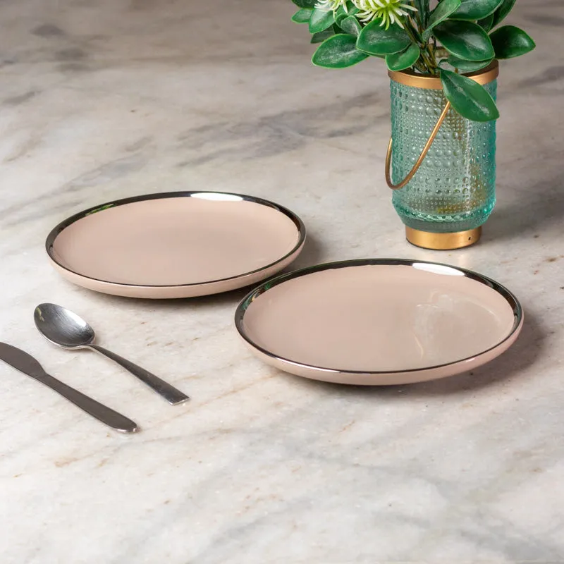 Blush Rim Quarter Plate - Set Of Two media 3