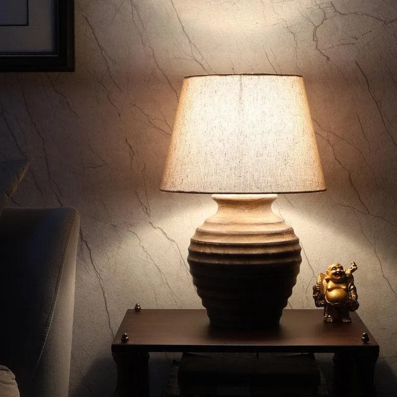 Mishuna Pablo Fabric Table Lamp - Beige media 1