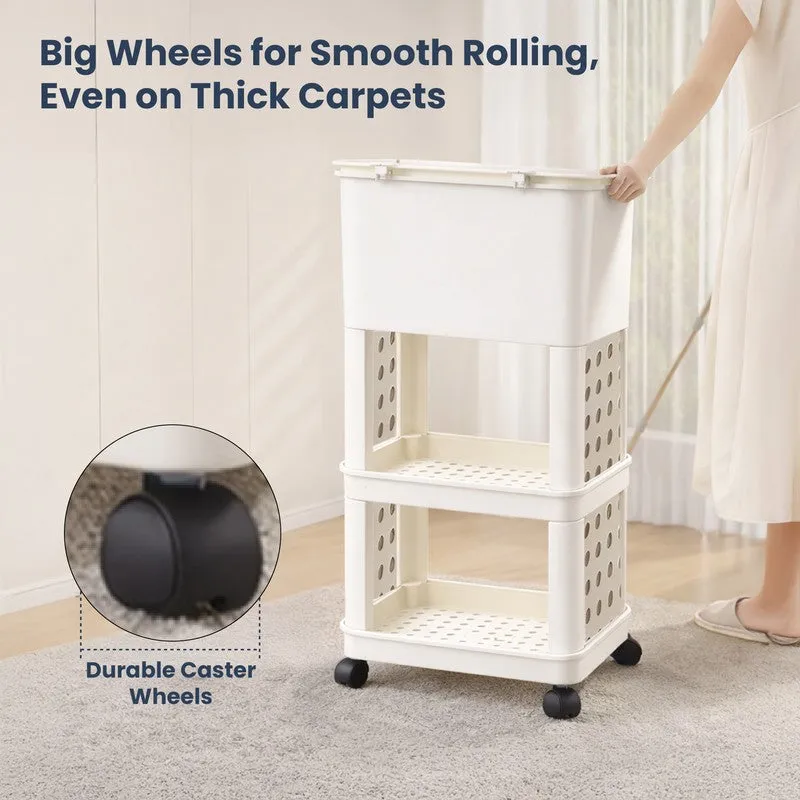 Rioware Fresh Cart White Plastic Racks media 9