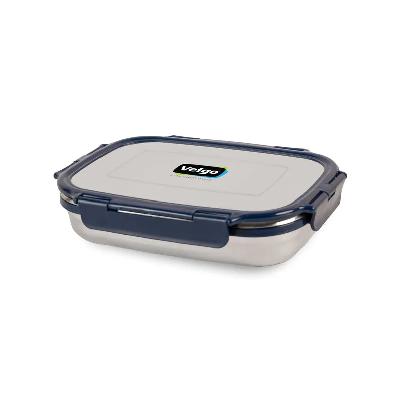 Delico Pack Blue Lunch Box With Insulated Pouch (775 /150 mL) - Three Piece Set media 6