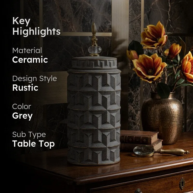 Ashwave Ceramic Jar Showpiece - Large media 2
