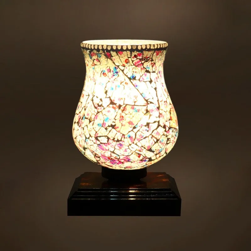 Shimmer Mosaic Glass Table Lamp - Multicolor media 7