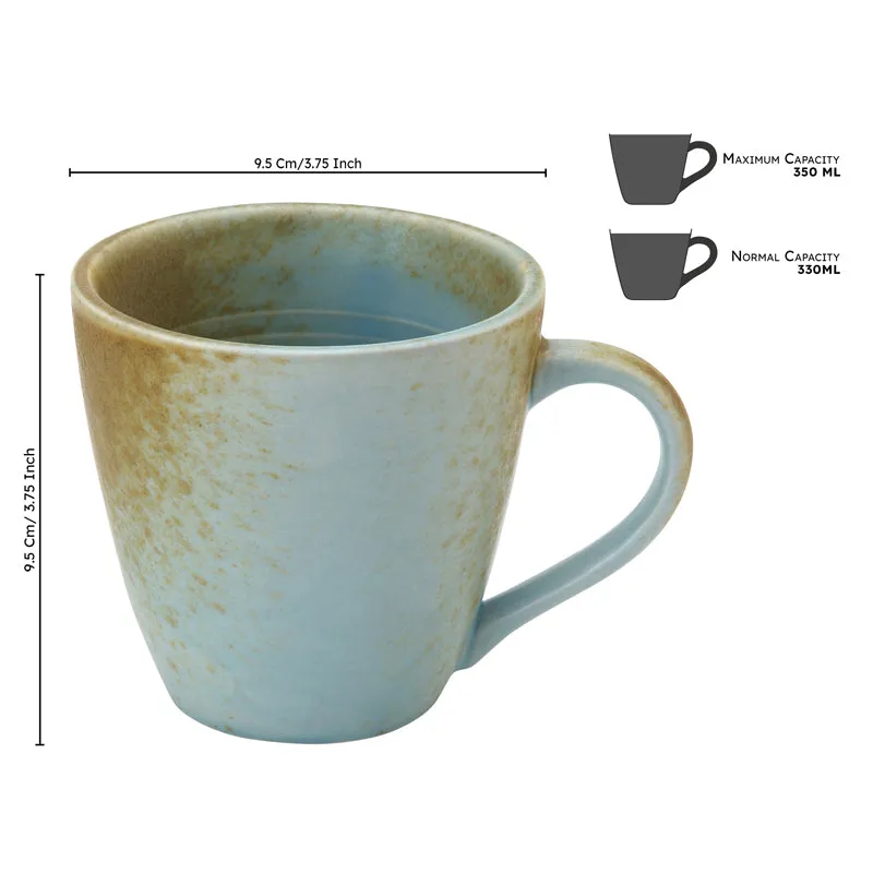 Tivraa Ceramic Coffee Mug (350 mL Each) - Set of Two media 8