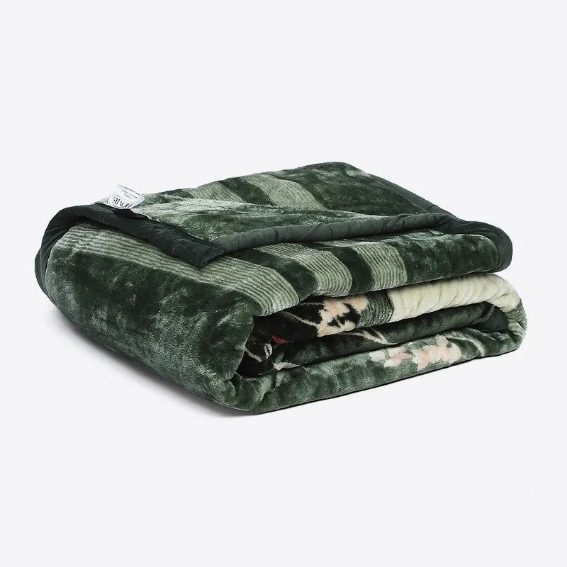 Monte Carlo Garden Blooms Throw Blanket - 553 GSM media 6