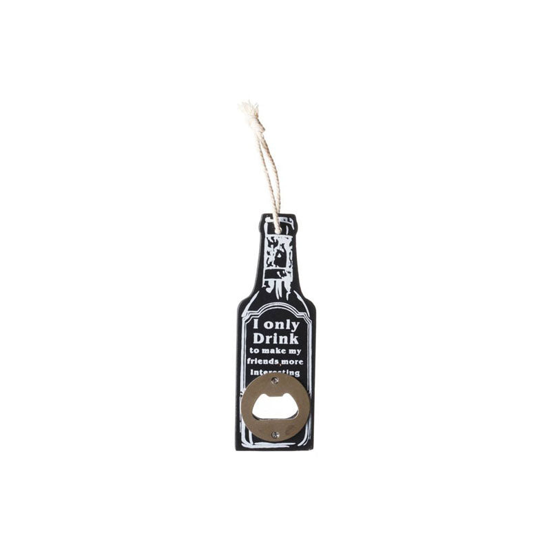 Drink To Make Friends Bottle Opener (Black) - Set Of Two media 5