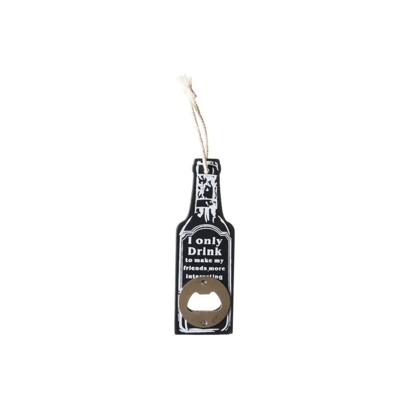 Drink To Make Friends Bottle Opener (Black) - Set Of Two media 5
