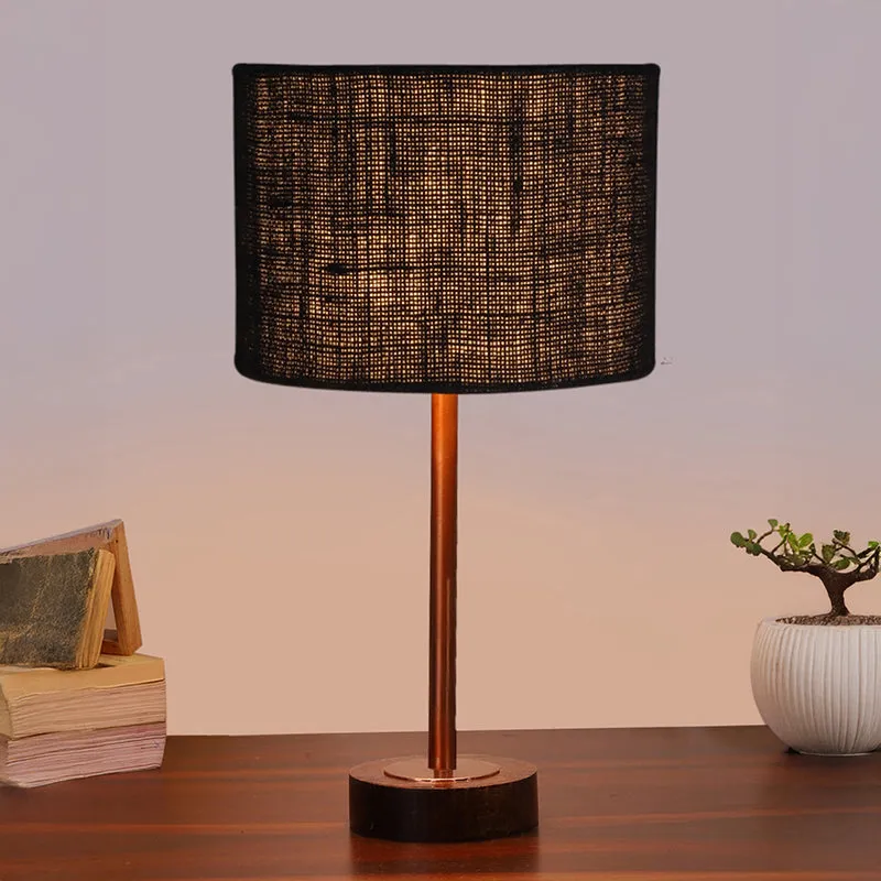Sienna I Rodin Wooden Table Lamp - Black,Copper,Brown media 2