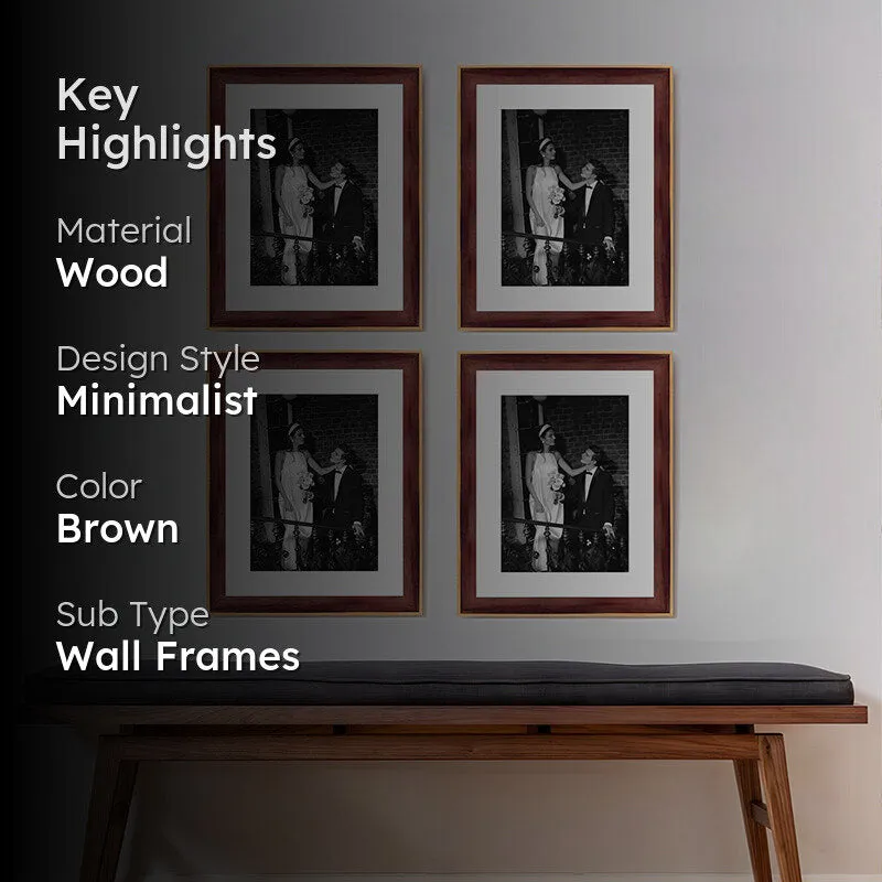 Treega Charm Photo Frame (Brown) - Set Of Four media 2