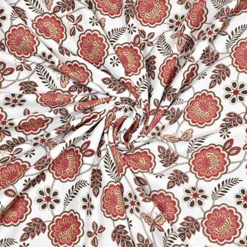 Miksha Floral Printed Brown Cotton Dohar media 6