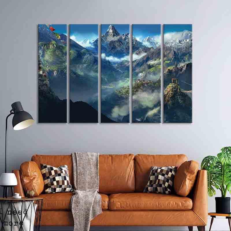 Alps Wall Art - Five Piece Set