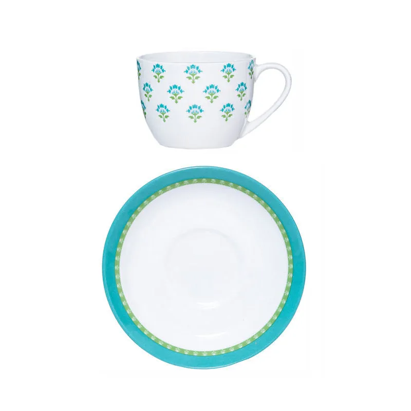 Sonaki Fleurista Cup & Saucer (180 mL Each) - Set of Six media 5