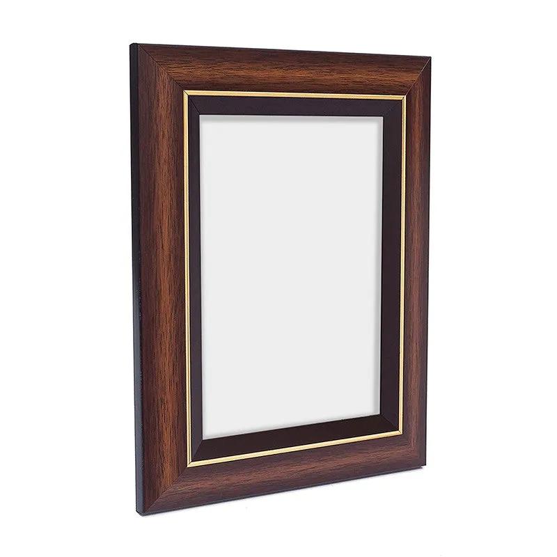 Elegant Brown Wood Tabletop Photo Frame media 4