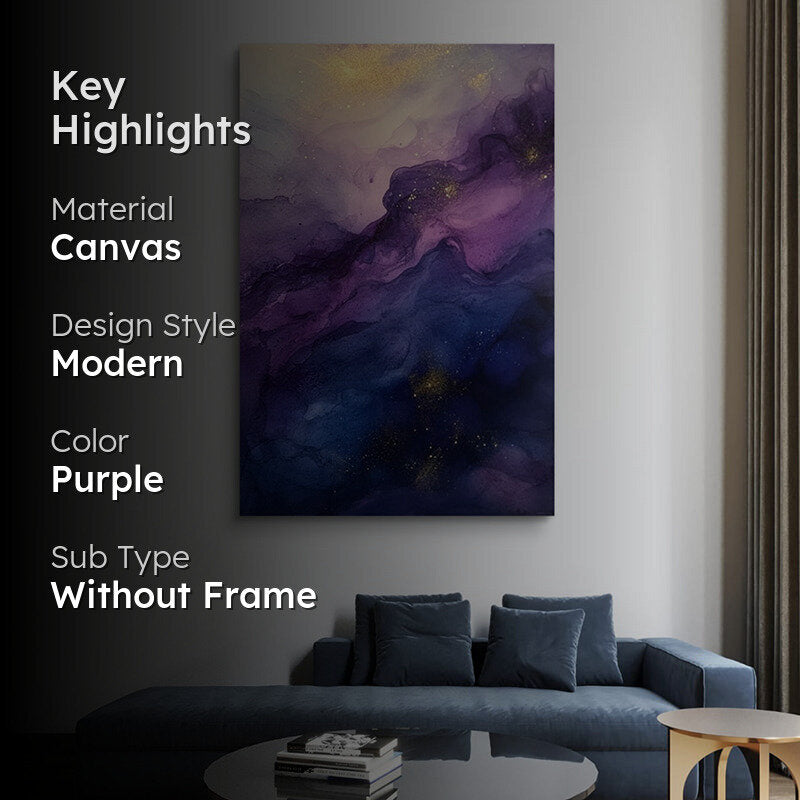 Amethyst Nights Wall Painting media 2