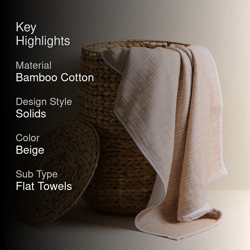 Pure Eartha Bamboo Bath Towel - Tan media 2