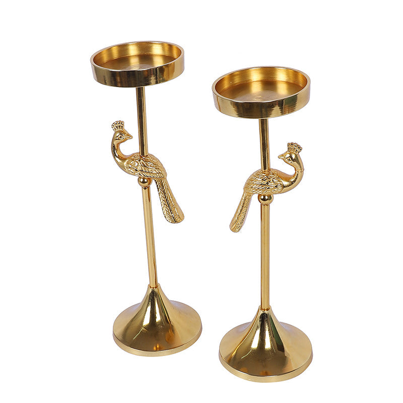 Peacock Plume Tea Light Holder media 4