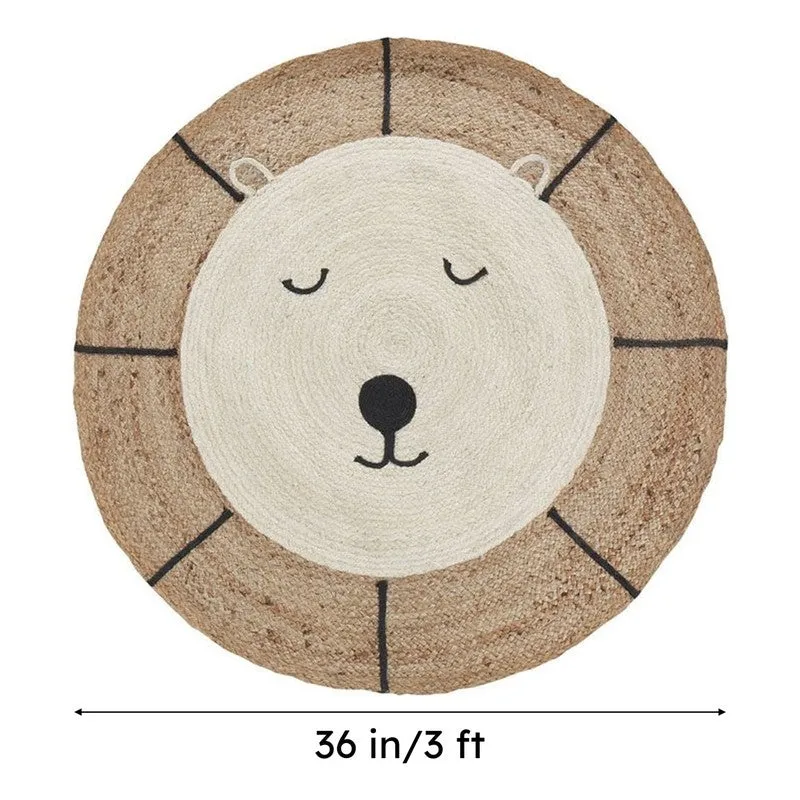 Sleeping Lion Braided Jute Area Rug media 6