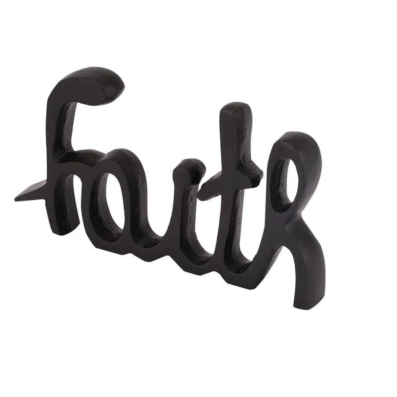 Faith Typography Showpiece - Black media 5