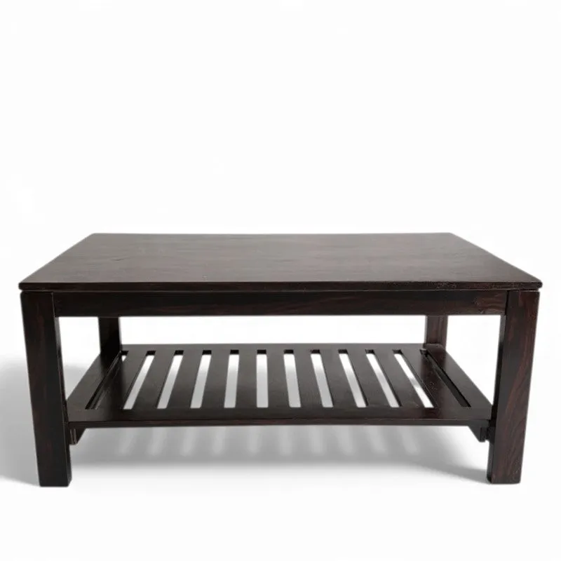 Alvero Sheesham Wooden Center Table - Brown media 3