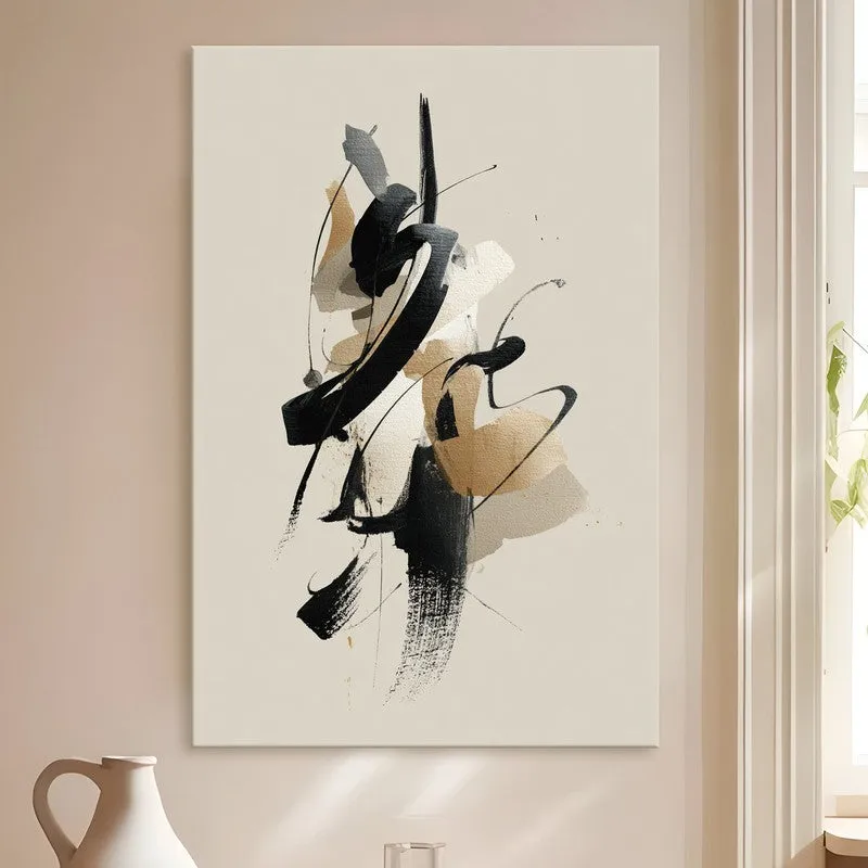 Minimal Flow Gold Canvas Canvas Wall Art media 4