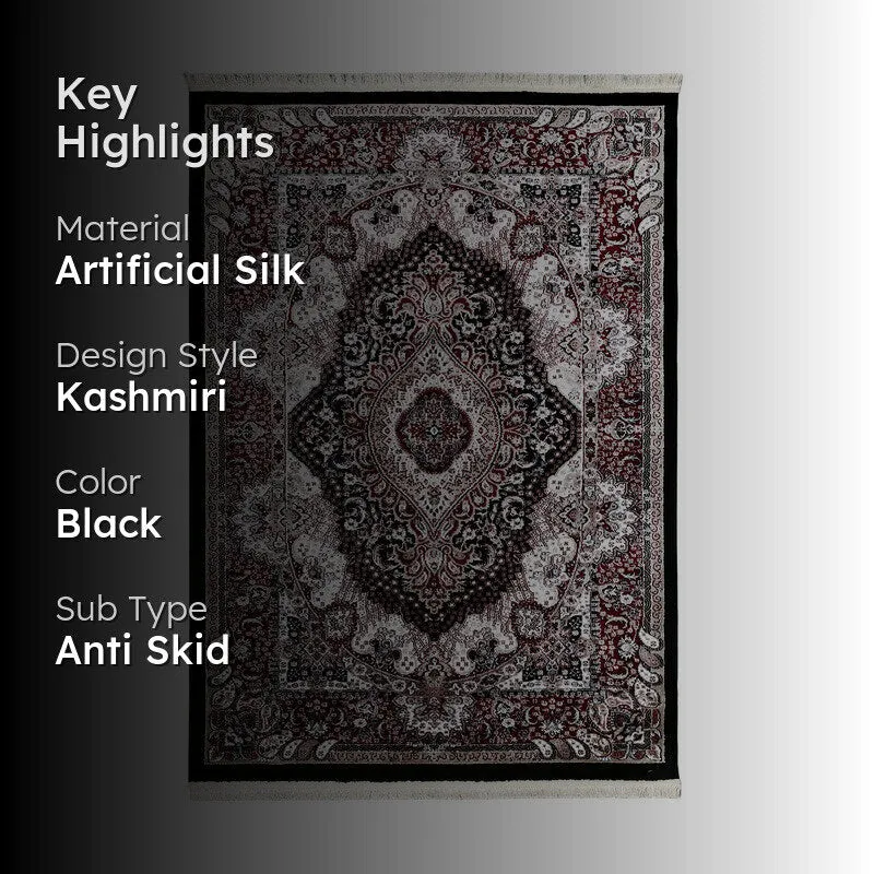 Zaina Art Silk Carpet media 2