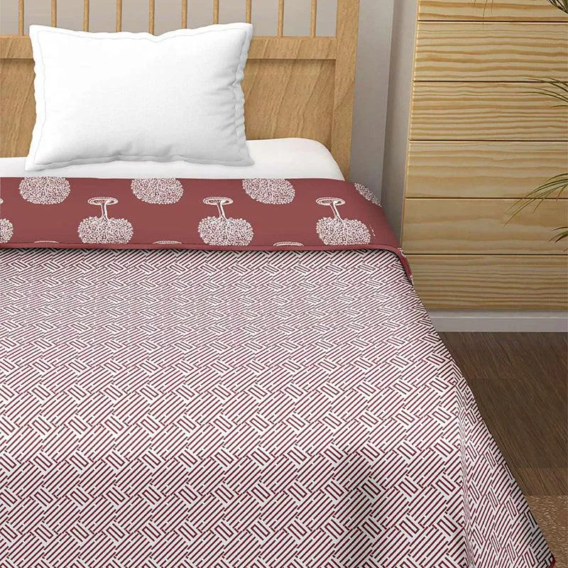 Moohina Reversible Cotton Dohar (Brown)  - 180 GSM media 3