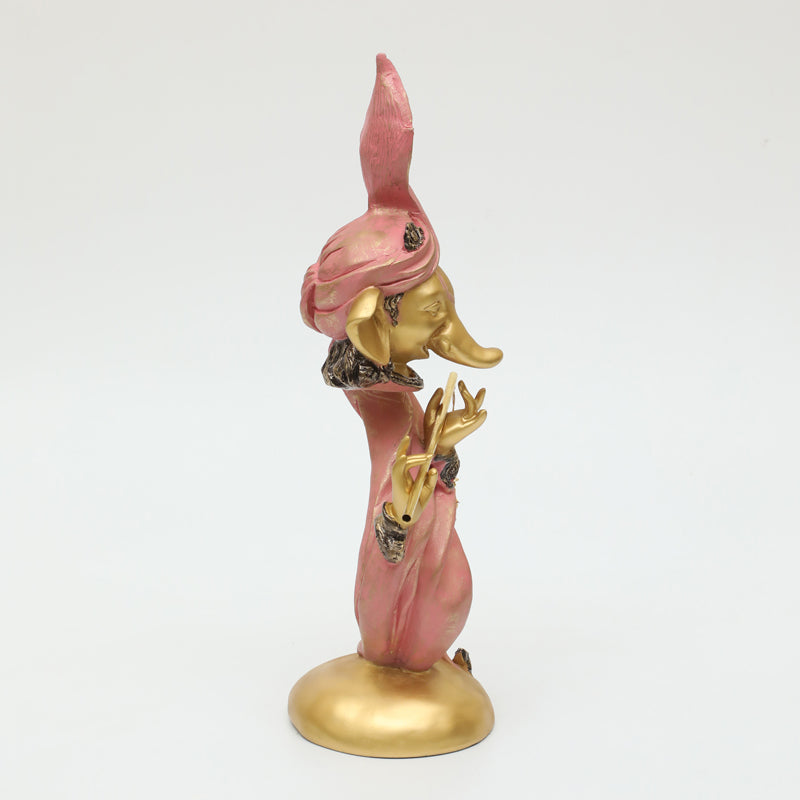 Rishi Ganesha Showpiece - Gold media 5