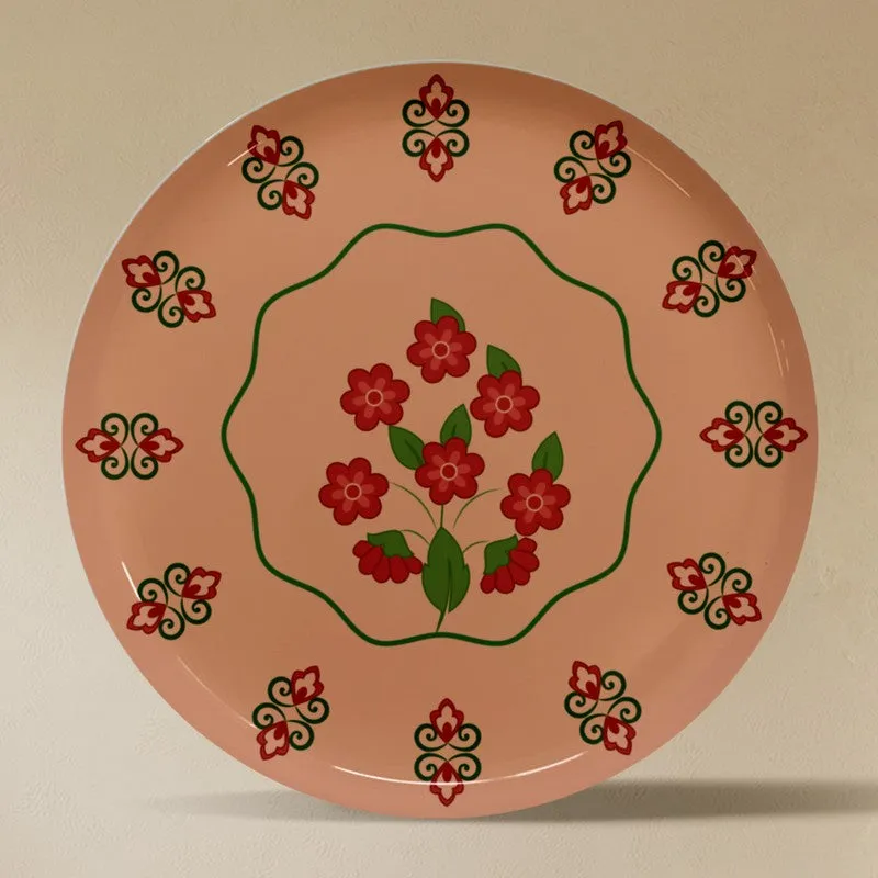 Vintage Floral Luxe Metal Wall Plates - Set Of Six media 8