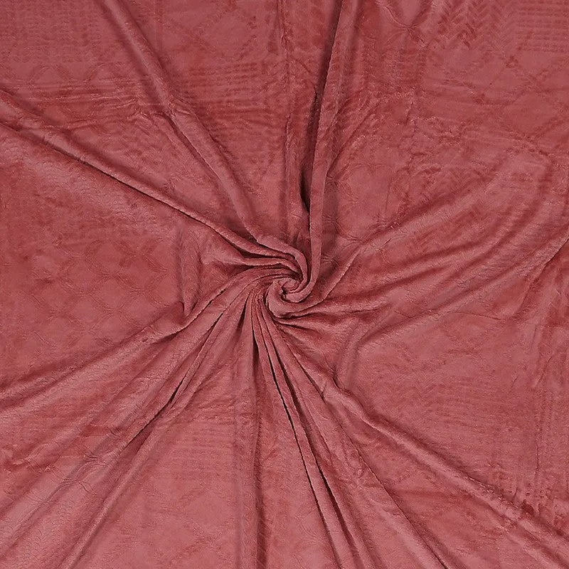 Monte Carlo Color Drift Bedsheet (Pink) - 280 GSM media 5