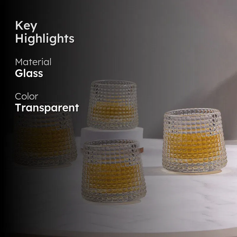 Baron Glass Round Scotch Glasses (350 mL Each) - Set Of Four media 2