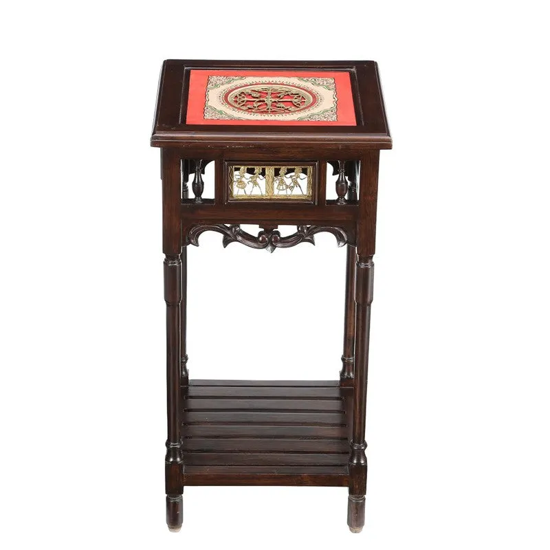 Onyx Teak Wood Side Table media 4