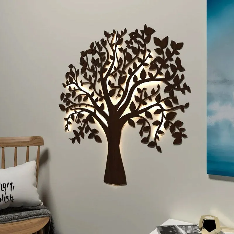 Tree Of Life LED Strip Light MDF Wall Accent media 3