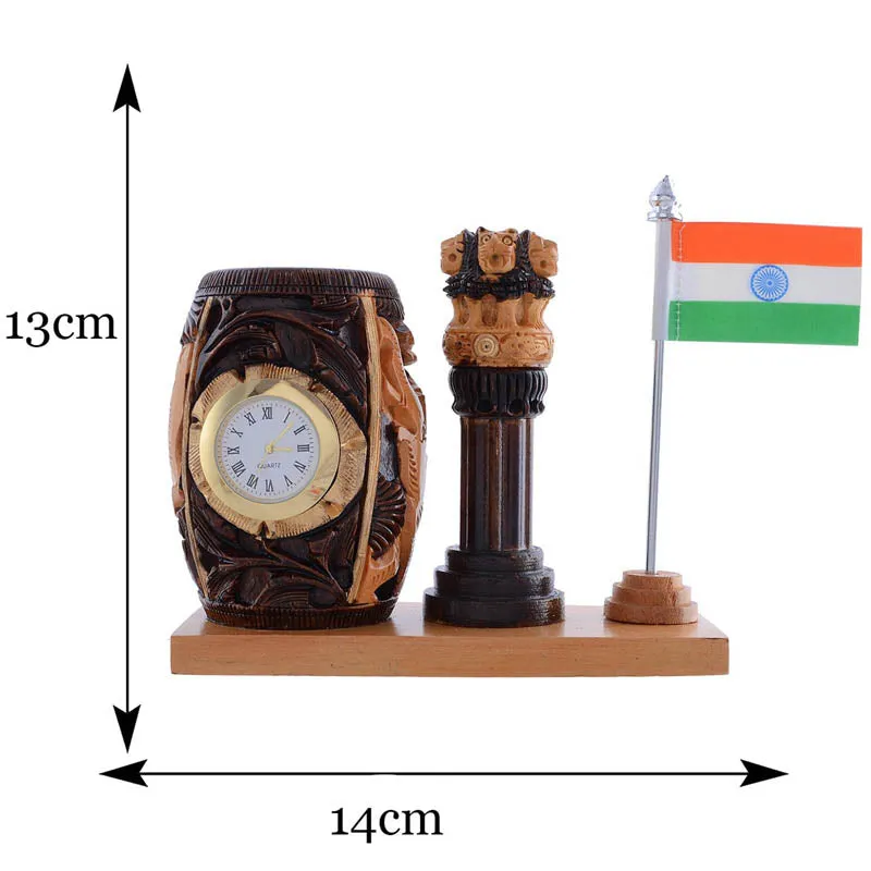 Patriot's Pride Wooden Pen Stand - Multicolor media 5
