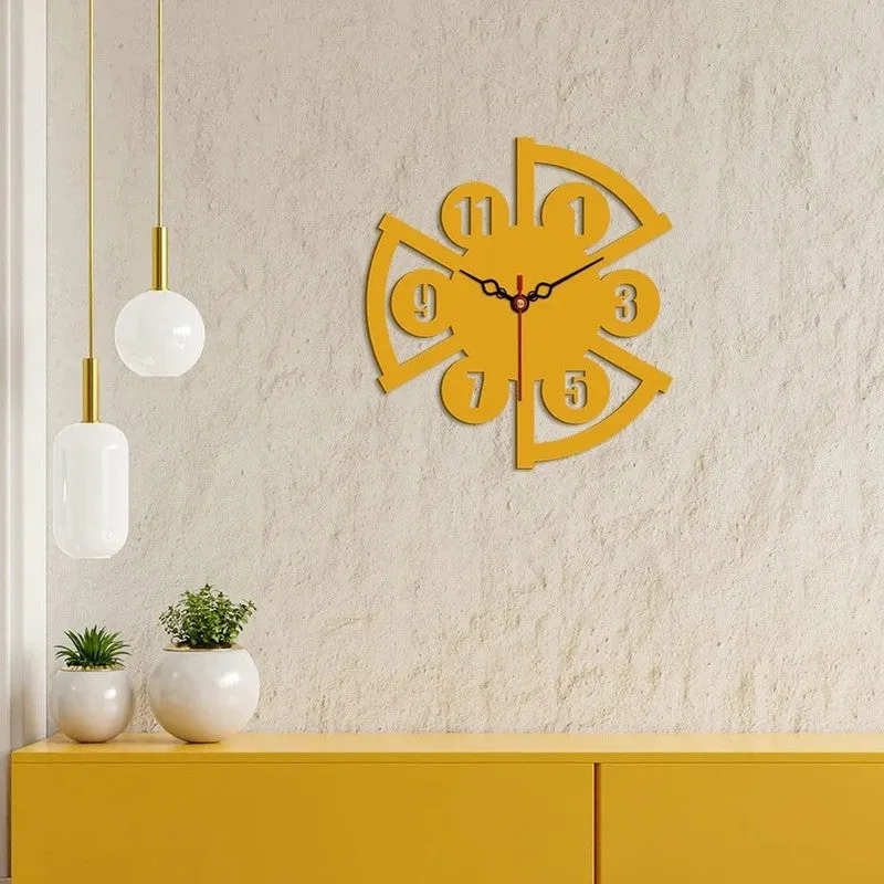 Abstract Edge Wooden Wall Clock media 3