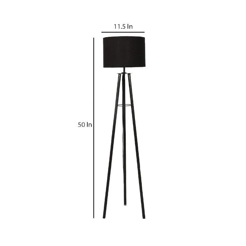 Natura Casper Metal Floor Lamp - Black media 6