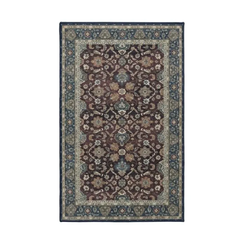 Regal Weave Velvet Rectangle Anti-Skid Carpet - 1