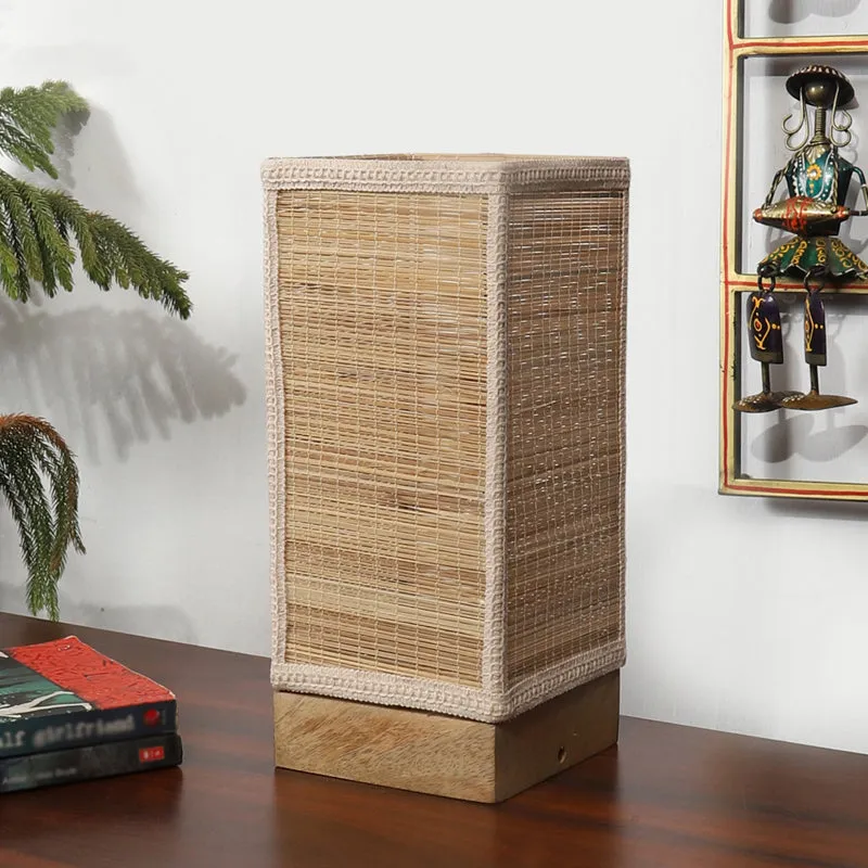 Seralya Bamboo Table Lamp - Beige media 3