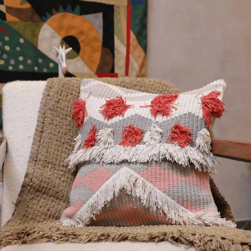 Button Bubble Tufted Cushion Cover - Multicolor media 3