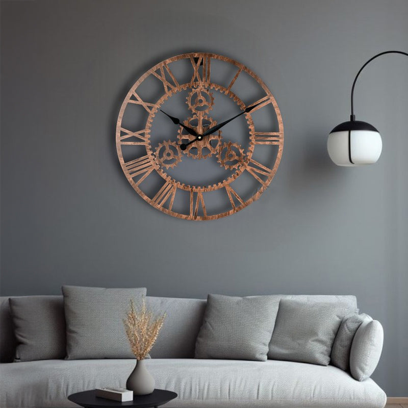 Timely Silent Wall Clock - Bronze