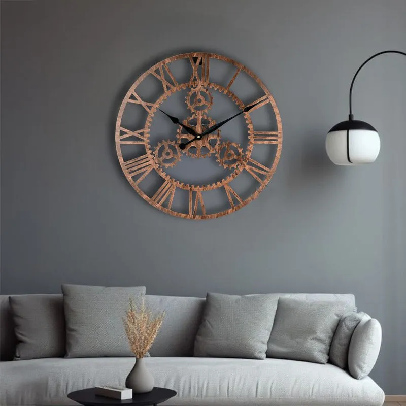 Timely Silent Wall Clock - Bronze media 1