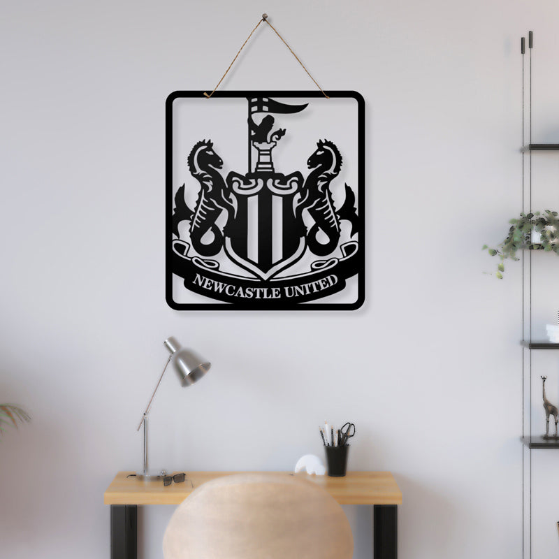 Newcastle United F C Iron Wall Accent