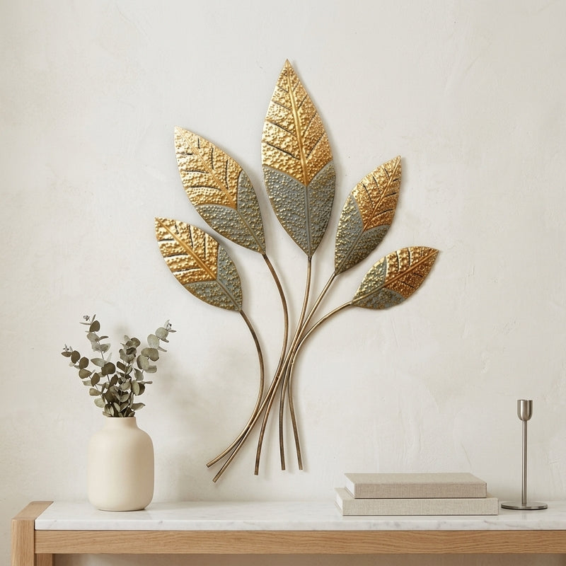 Florus Leaf Metal Wall Accent