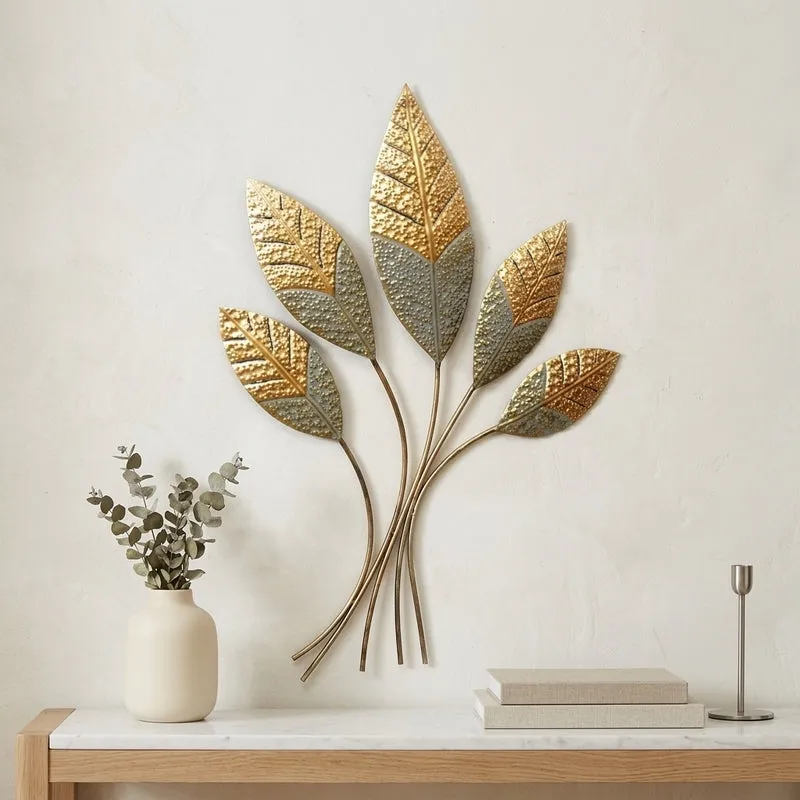 Florus Leaf Metal Wall Accent media 1