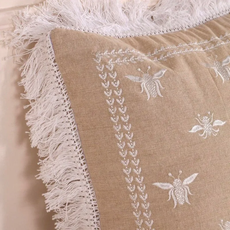 Bee in Parade Embroidered cushion cover media 5
