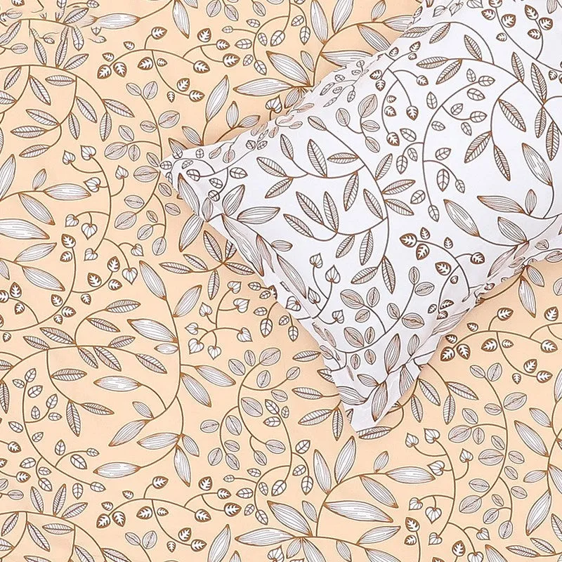 Monte Carlo Floria Luxe Cotton Bedheet (Beige) - 104 TC media 6