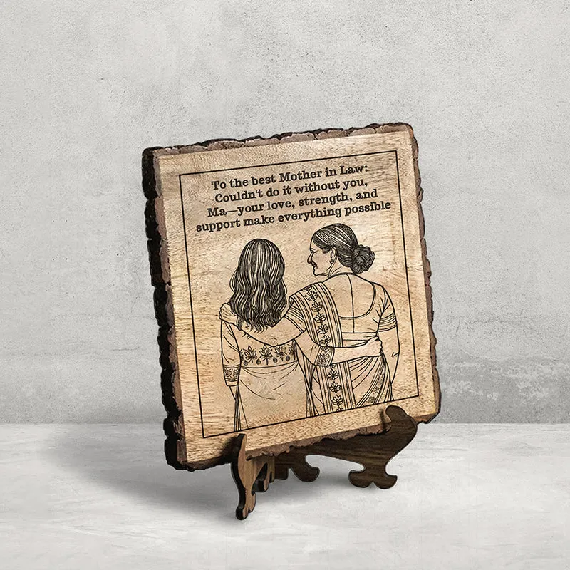 To The Best Mom-In-Law Showpiece - Square media 3