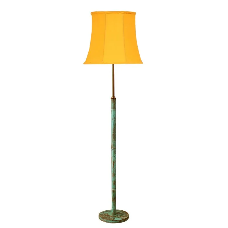Misty Morning Wooden Floor Lamp - Yellow media 5