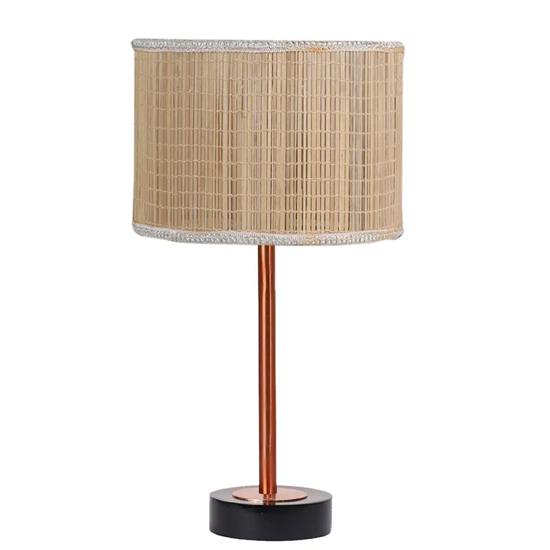 Bambou Rodin Wooden Table Lamp - Beige,Copper,Black media 4