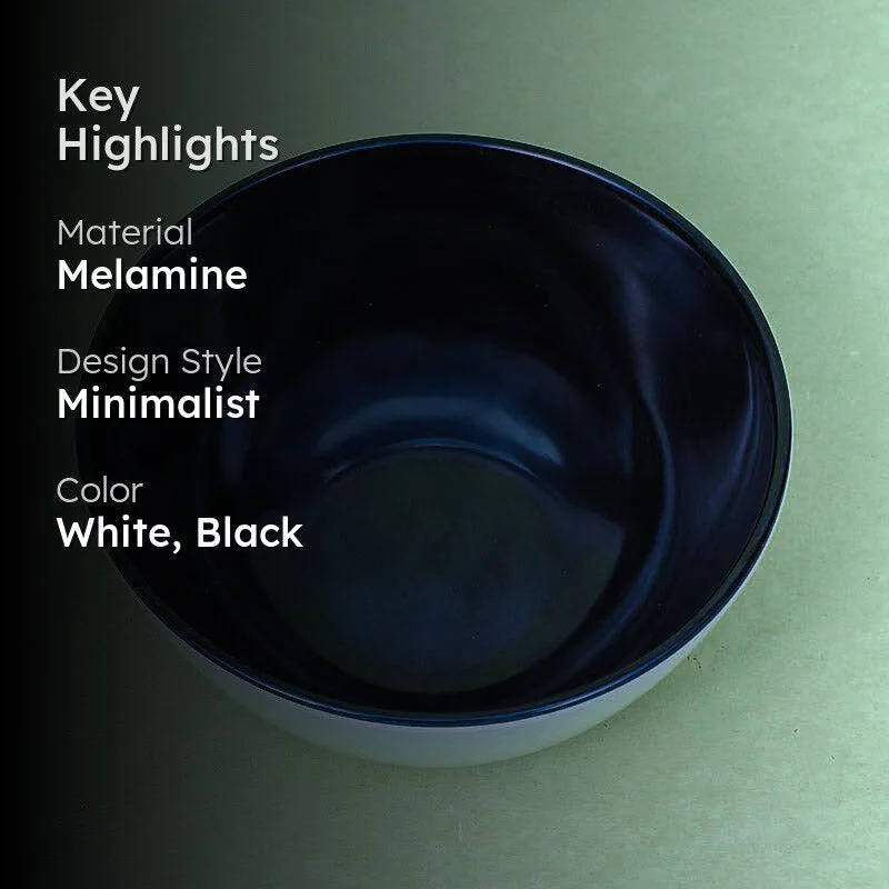 Axl Serving Bowl (Black & White) - 800 ML media 2