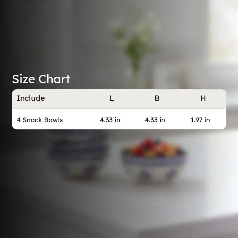 ServeEase Ceramic Snack Bowls (Grey,White, 200 mL Each) - Set Of Four media 7