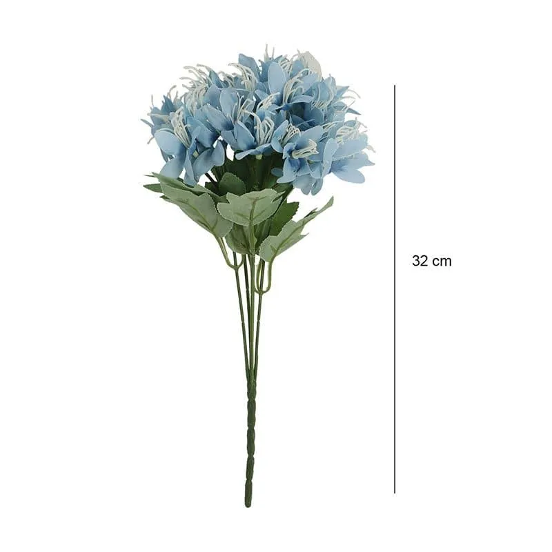 Faux Amaryllis Daisy Bunch (Blue) - Set Of Two media 5